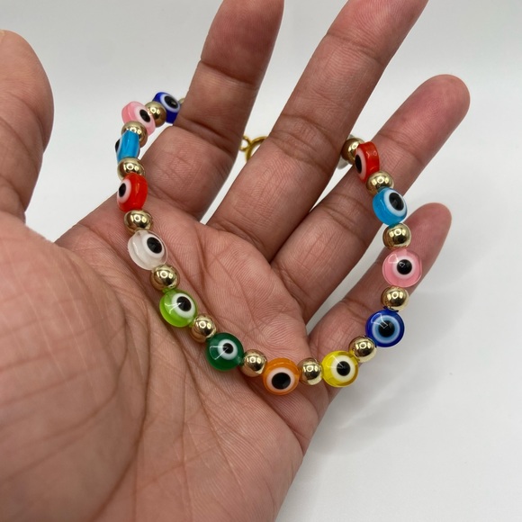 Evil Eye Y2K Inspired Anklet - Picture 6 of 10